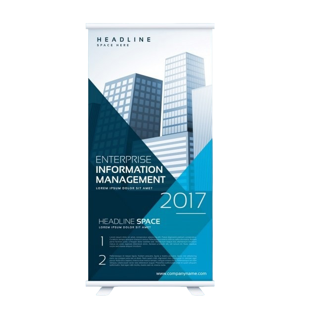 Roll up banner printing in UAE for exhibitions, corporate events, retail promotions, and business marketing displays.