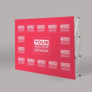 Backdrop Banner PSD Mockup