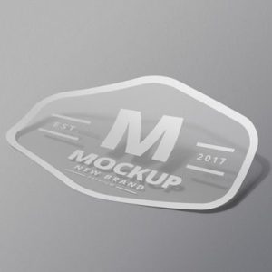 Free Customizable Brand Logo Sticker Mockup in PSD - DesignHooks