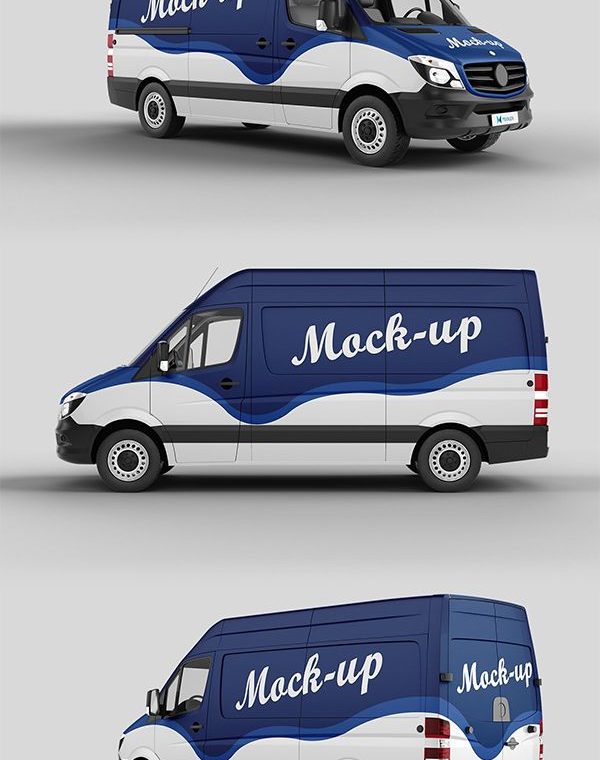 Professional Van Branding Mockups _ _ Graphic Design Junction